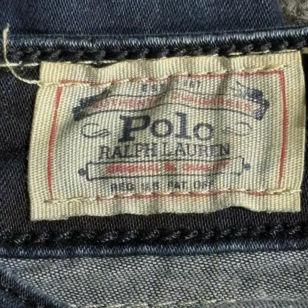 Polo Ralph Lauren Jeans Girls 7 Blue Dark Wash Aubrie Legging Jegging Denim